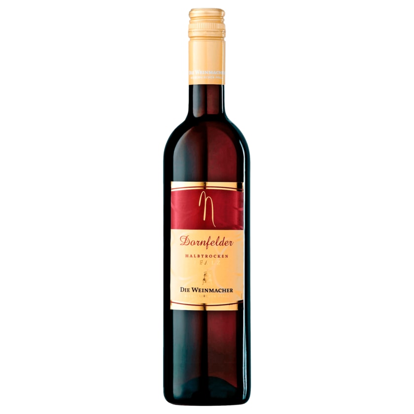 Die Weinmacher Rotwein Dornfelder QbA halbtrocken 0,75l